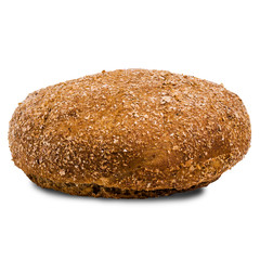 Round brown Burger bun