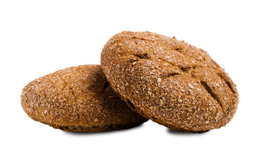 Round brown Burger bun