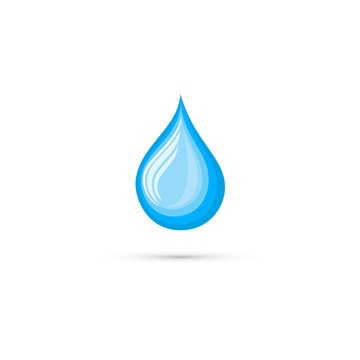 Water drop vector illustration.