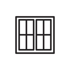 window outline vector icon
