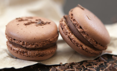 macarons chocolat