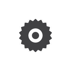 Cog wheel vector icon. filled flat sign for mobile concept and web design. Gearwheel simple solid icon. Setting symbol, logo illustration. Pixel perfect vector graphics