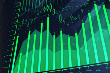 Stock, analysis and finance concept