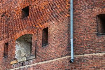 windows in Fort 31 "Saint Benedykt "which is part of the Krakow Fortress