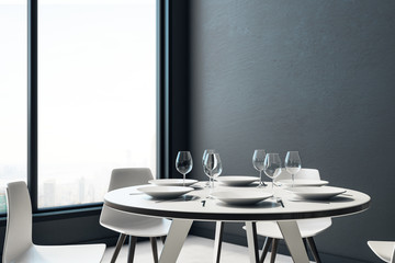Modern dining room interior