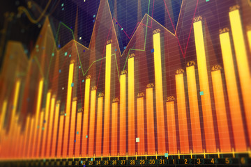 Orange forex background