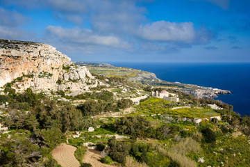 Fototapeta na wymiar landscapes of Malta