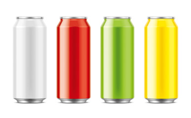 Aluminum cans for drinks