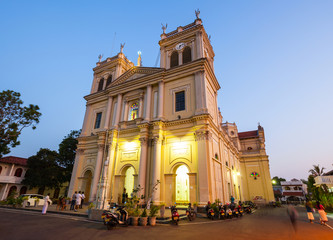 Fototapeta na wymiar Catholic church in Negombo