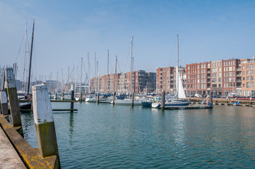 Fototapeta na wymiar Port de Scheveningen à la Haye