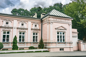  A classicist pavilion in a park in Radomsko in Poland.