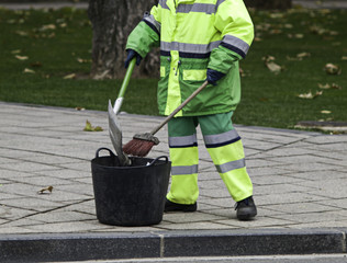 Street sweeper work
