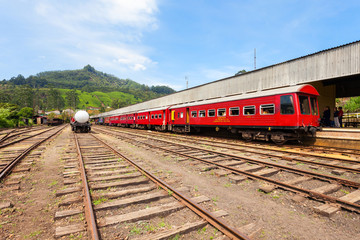 Obraz premium Nuwara Eliya railway station