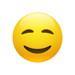 Vector Emoji yellow smiley face