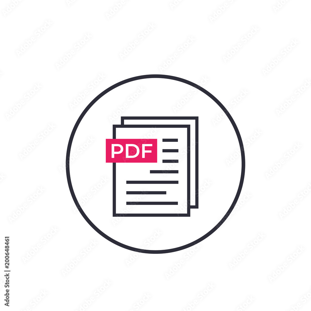 Poster pdf document vector icon for web and apps, isolated on white