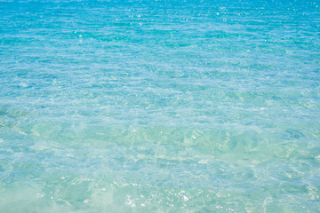 Turquoise water in Alghero shore