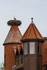 Stork's Nest in Ruehstaedt, Germany, 2017
