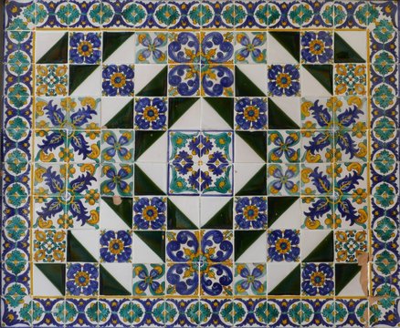Alte  Keramikfliesen, Spanien, Andalusien, Granada,Marokko
