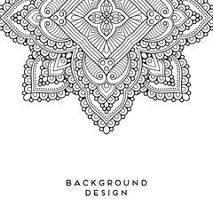 Vector mandala background