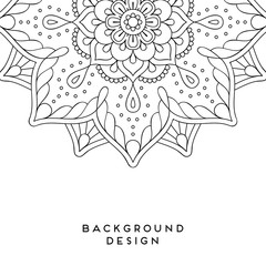Vector mandala background