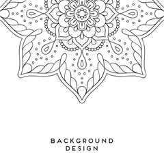 Vector mandala background