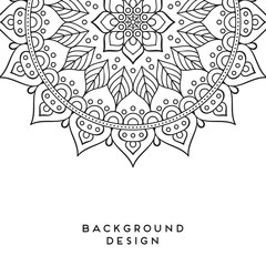 Vector mandala background