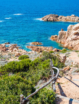 Blue sea in Costa Paradiso