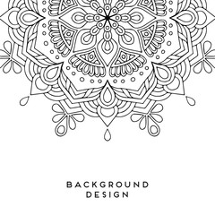 Vector mandala background