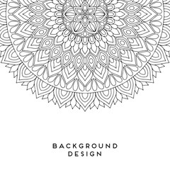 Vector mandala background