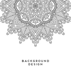 Vector mandala background