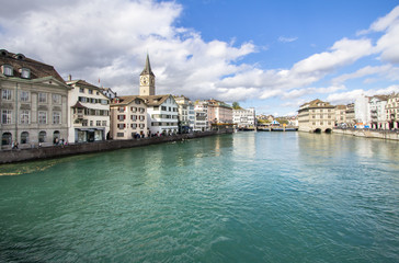 Fototapeta na wymiar Cityscape view of Zurich