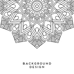 Vector mandala background