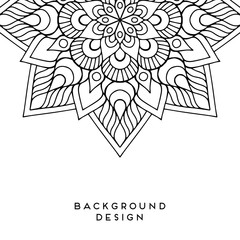 Vector mandala background