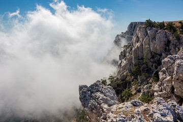 The south coast of Crimea. At the top of the Ai-Petri mountain, Crimea
