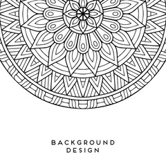 Vector mandala background