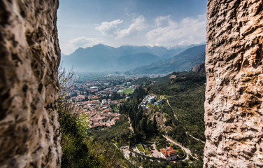Panorama dalla torre del Castello di Arco - Trento