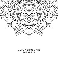 Vector mandala background