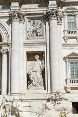 Details on the Trevi Fountain