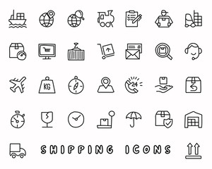shipping hand drawn icon design illustration, line style icon, designed for app and web