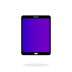 Tablet icon, vector illustration technology flat design graphic