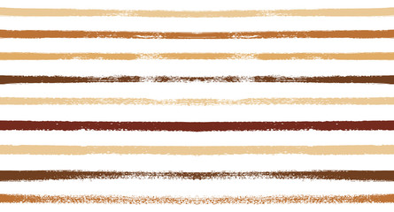 Sailor Stripes Seamless Vector Summer Pattern. Autumn Colors Yellow, Orange, Pink, Purple, Grey, White Stripes. Hipster Vintage Retro Textile Design. Creative Horizontal Banner. Watercolor Prints