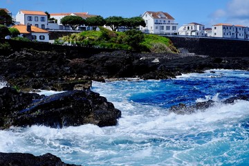The town of São Roque on Pico Island in the Azores 