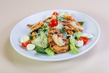 Caesar salad with chicken
