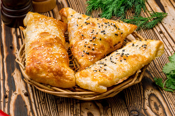 Samsa national uzbek food