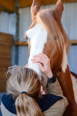 un bisou pour le cheval