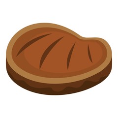 Fresh steak icon. Flat illustration of fresh steak vector icon for web