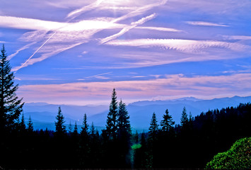 Contrails and Clouds