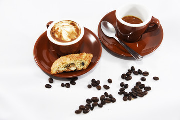 Kaffeespezialität - zwei Espresso