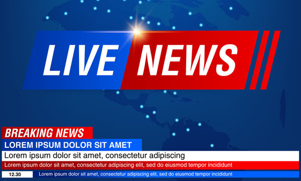 Breaking news background
