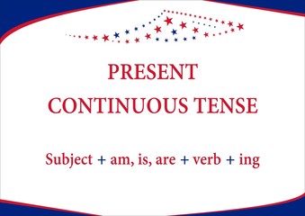 present continuous tense